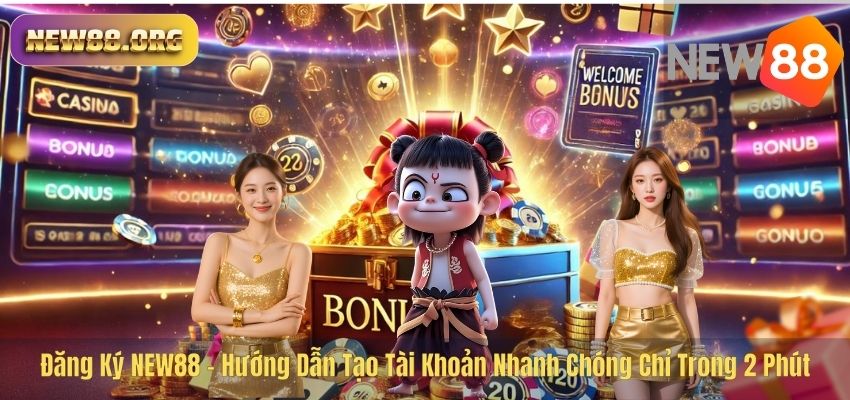 Đăng Ký NEW88 – Hướng Dẫn Tạo Tài Khoản Nhanh Chóng Chỉ Trong 2 Phút
